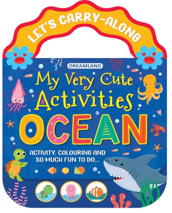 Ocean- Let's Carry-Along Activity, Colouring Book for Kids